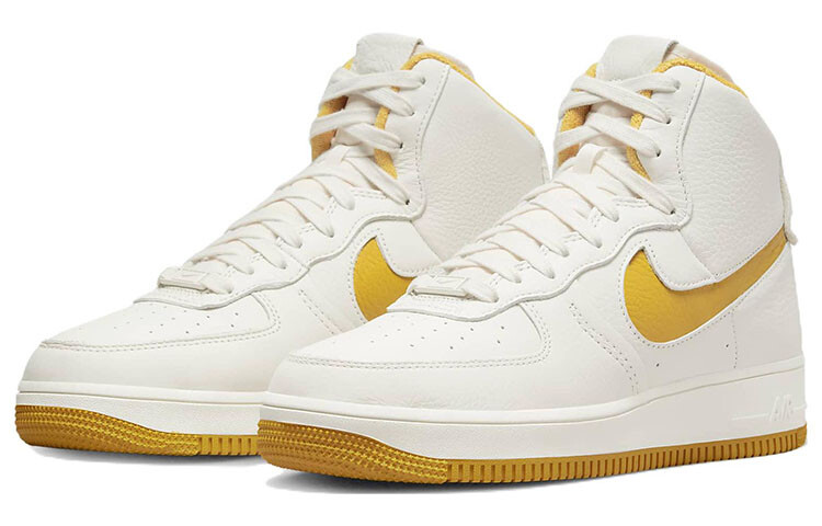 Nike Air Force 1 High Sculpt Phantom желтая охра (женские) — фото 2