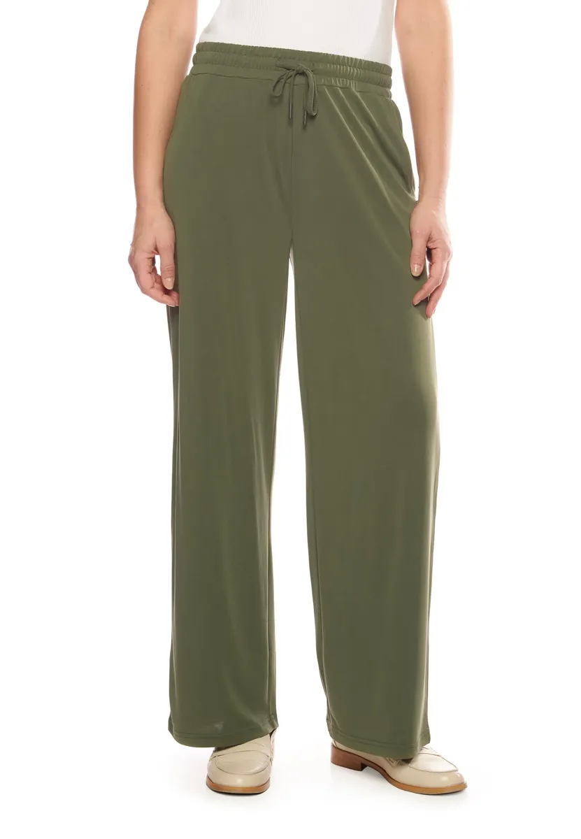 

Тканевые брюки Le Temps Des Cerises с мягким эластичным поясом, хаки