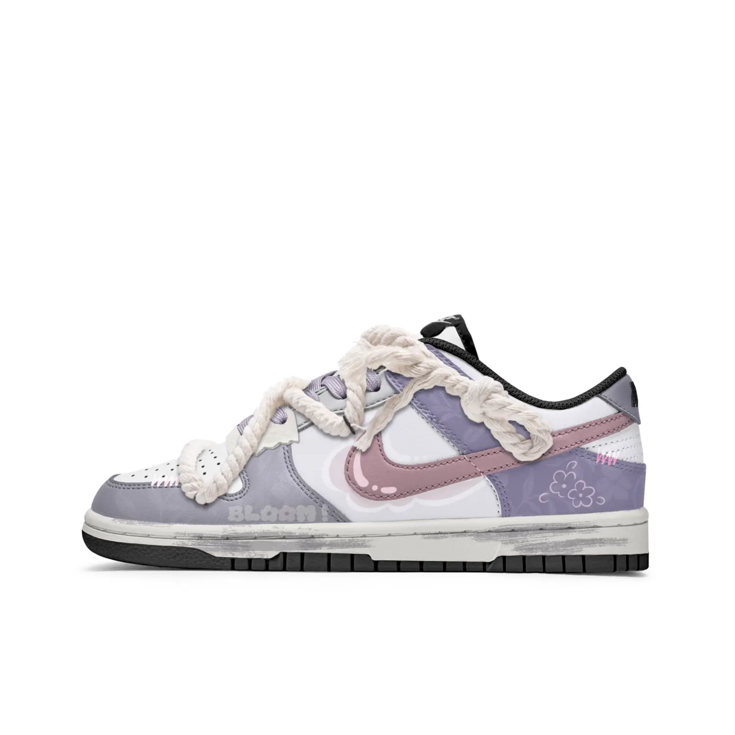 

Обувь для скейтбординга Dunk Kids для начальной школы Nike, цвет Purple Pink