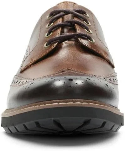 Мужские рубашки-дерби Clarks Batcombe Wing Derbys, Dark Tan Lea — фото 3