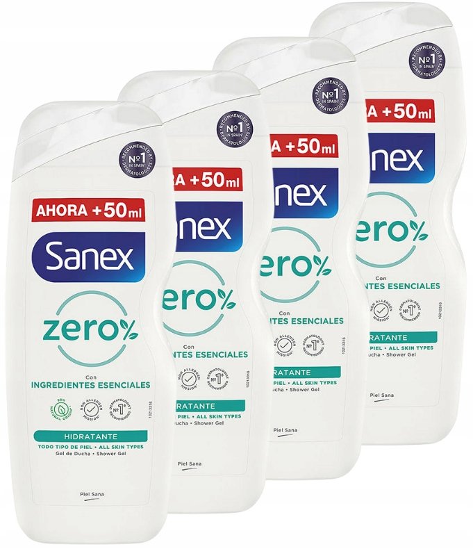 

Гель для душа SANEX Zero Hydrating 600 мл 4 шт. Inna marka