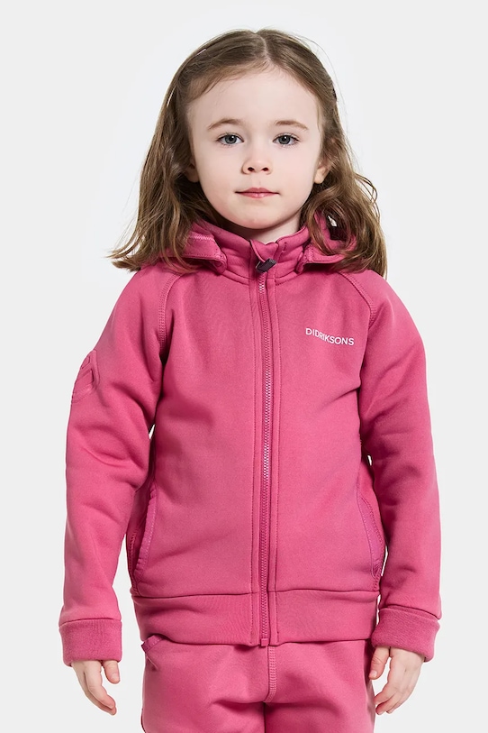 

Толстовка SILJAN KIDS FZ Didriksons, розовый