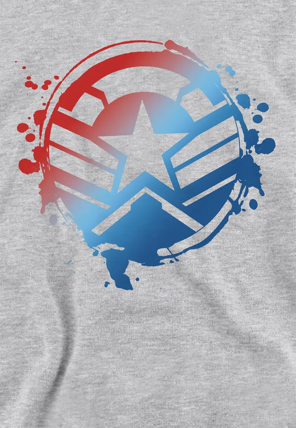 Детский худи Marvel Captain America с градиентом, серый — фото 2