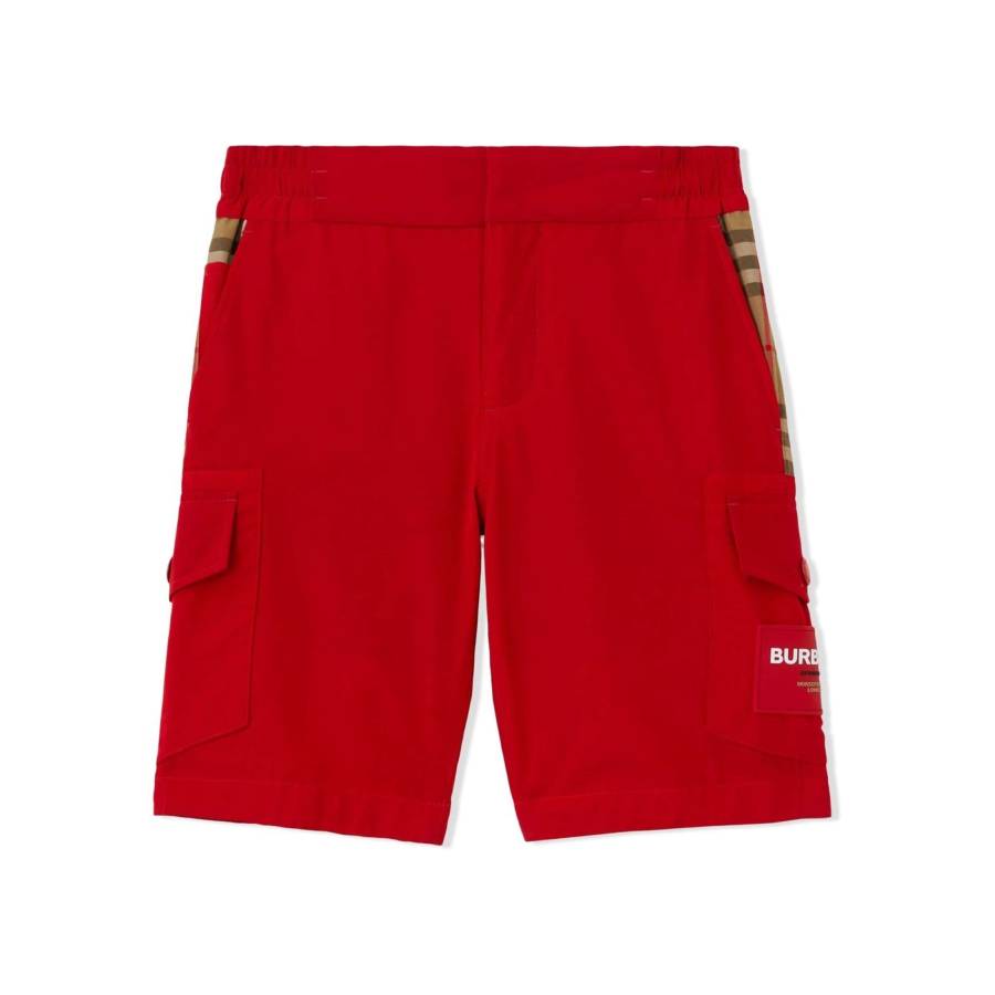 

Барберри Кидс Винтаж Чек Карго Шорты Burberry, ярко-красный