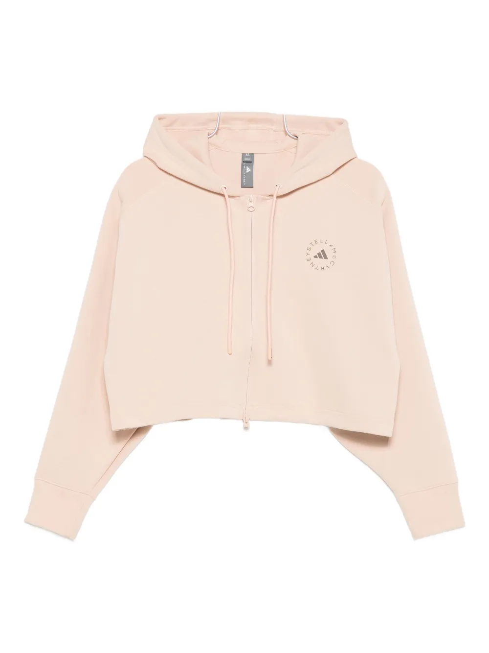 

Толстовка с капюшоном на молнии Adidas by Stella McCartney, нейтральный