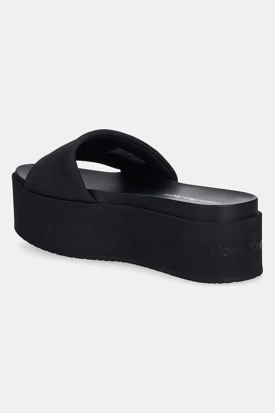 Шлепанцы Flatform Sandal Slide из нейлона Calvin Klein Jeans, черный — фото 3