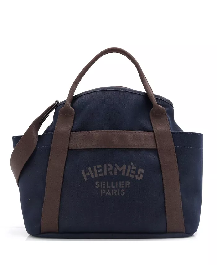 

Холщовая сумка для жениха Sac De Pansage Pre-Owned HERMÉS, синий