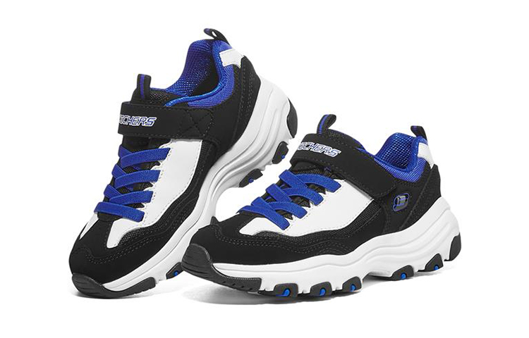 Skechers Низкие детские кроссовки I Conik Lifestyle, черные, синие, детские — фото 3