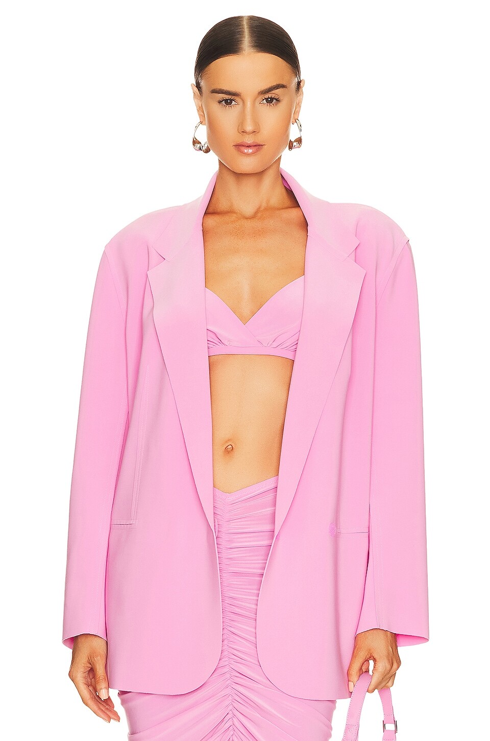 

Пиджак Norma Kamali Oversized Double Breasted, цвет Candy Pink
