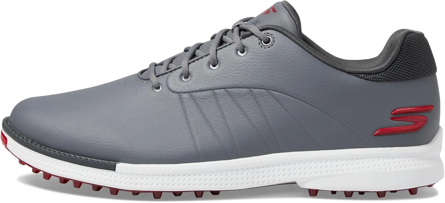 Кроссовки для гольфа Skechers Go Golf Tempo GF без шипов 214099 2025 - Натуральный / Серый, серый/красный — фото 2