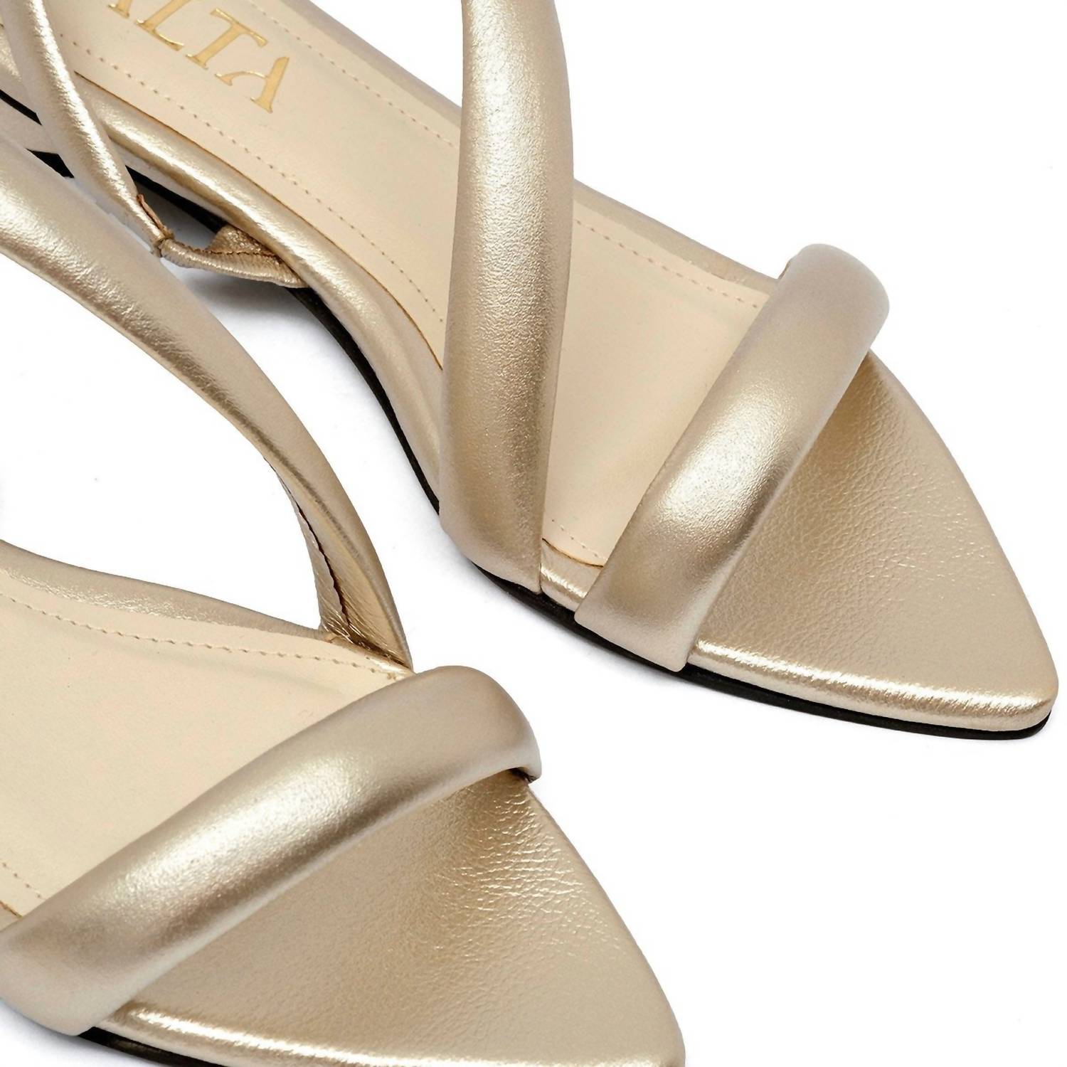 Женские сандалии Lunna золотистые Alta Shoes, золотой — фото 3