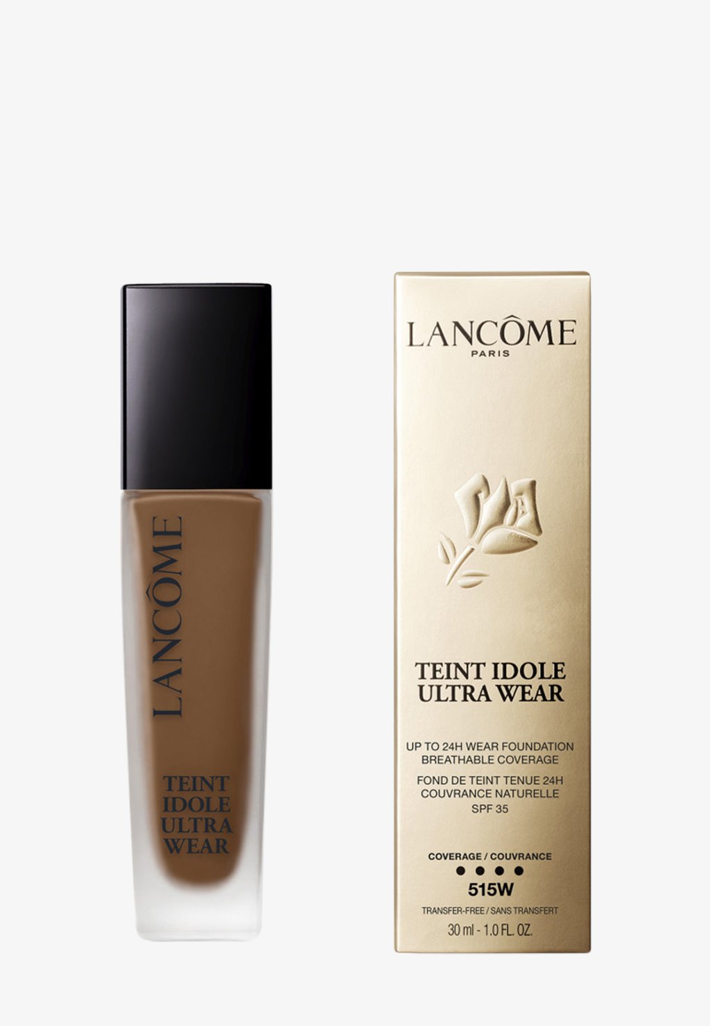 

Тональная основа TEINT IDOLE ULTRA WEAR LANCÔME, цвет 515w - früher 13.1 cacao