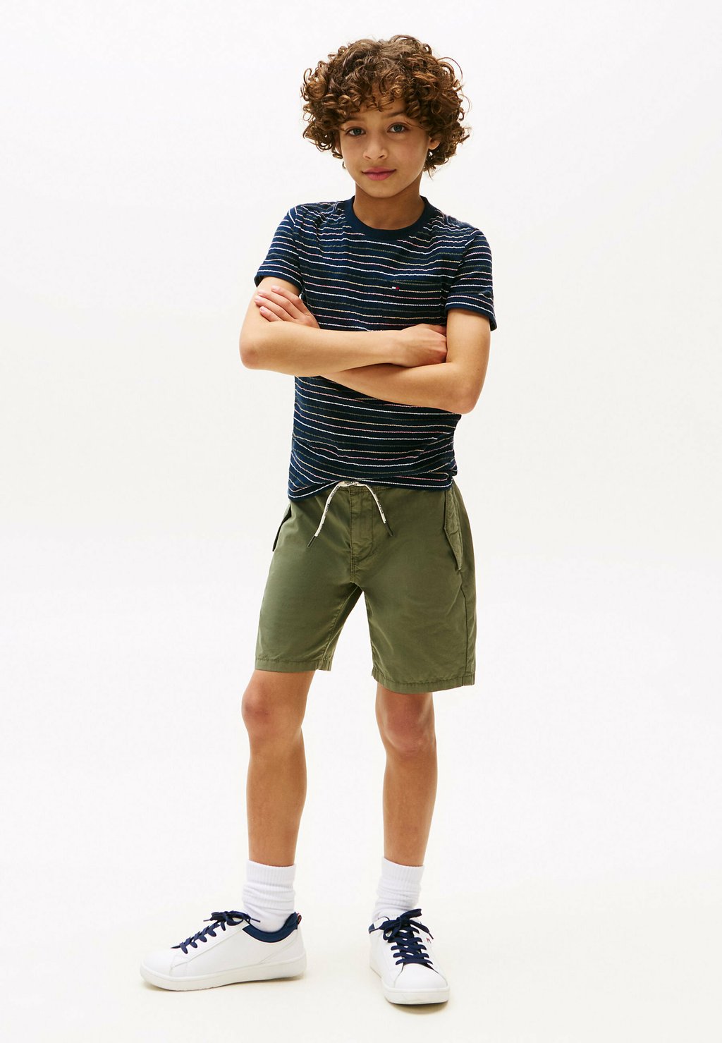 

Футболка с принтом STRIPE Tommy Hilfiger, темно-синий