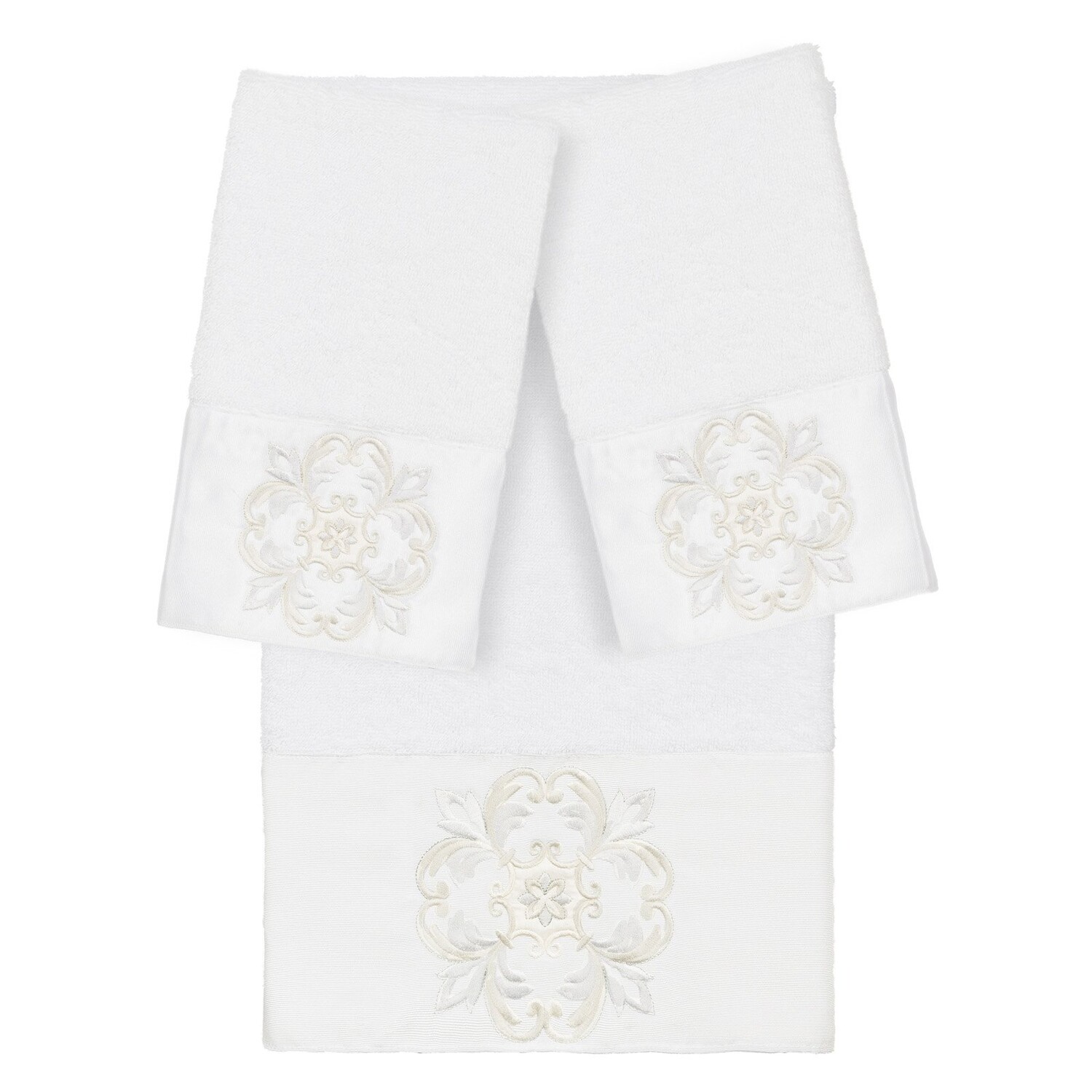 

Полотенце с принтом Linum Home Textiles Alyssa, белый