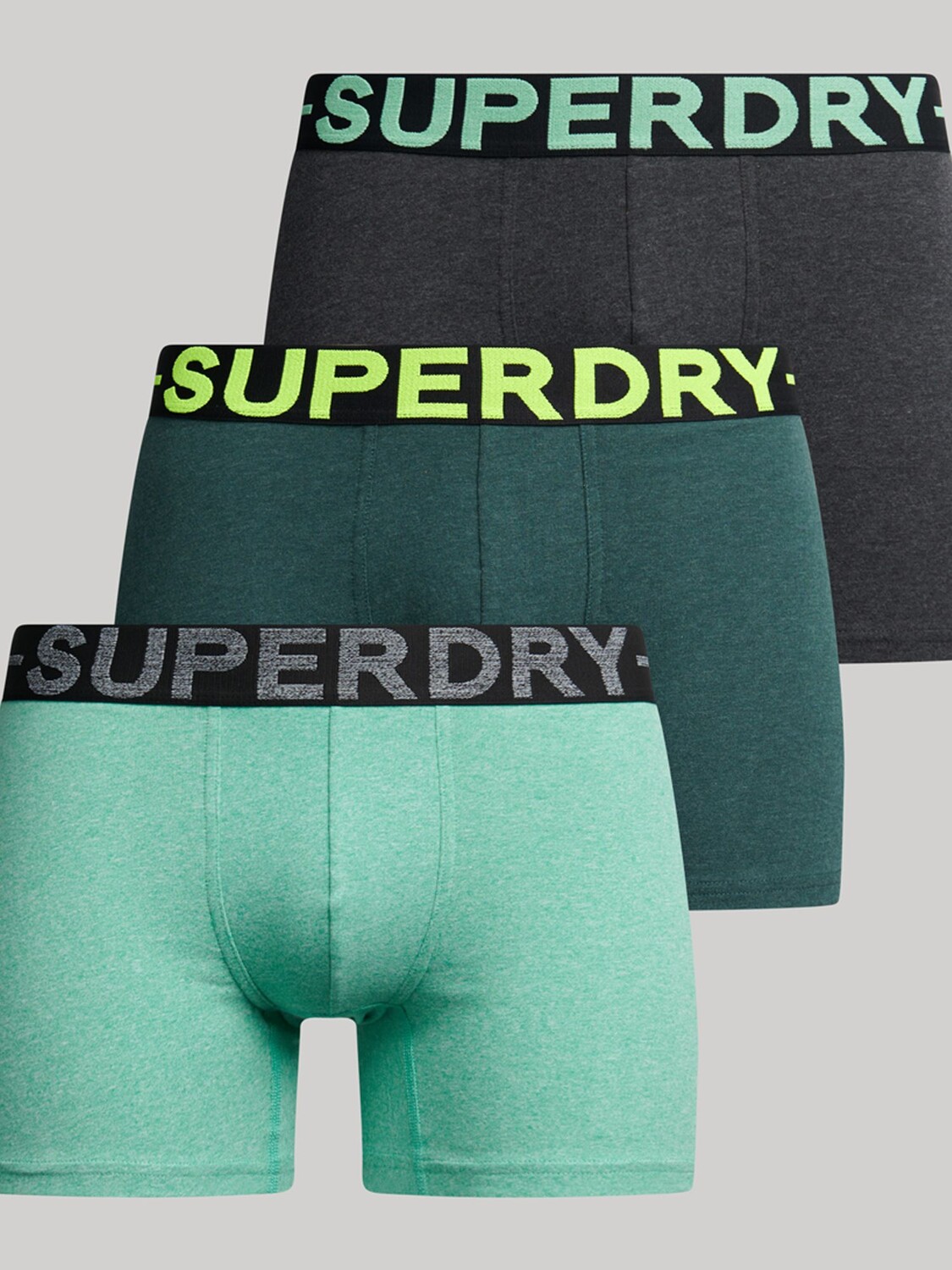 

Боксеры из смеси органического хлопка Superdry, ворон блэк марл