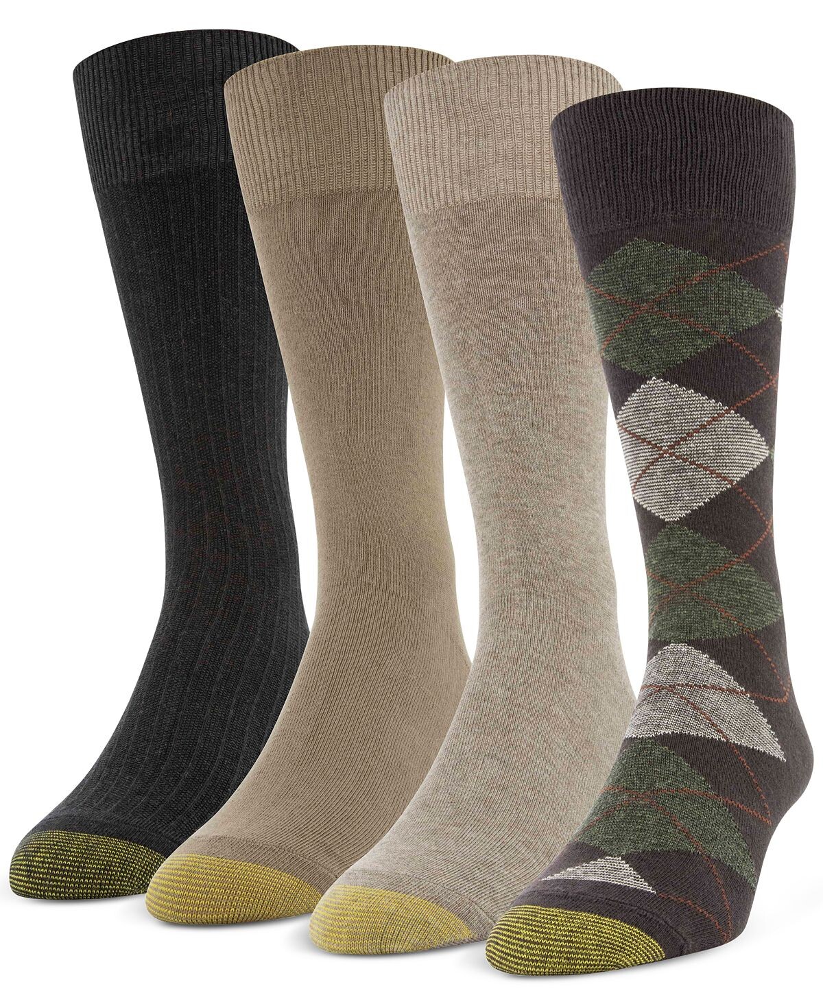 

Набор из 4 повседневных мужских носков Argyle Crew Gold Toe