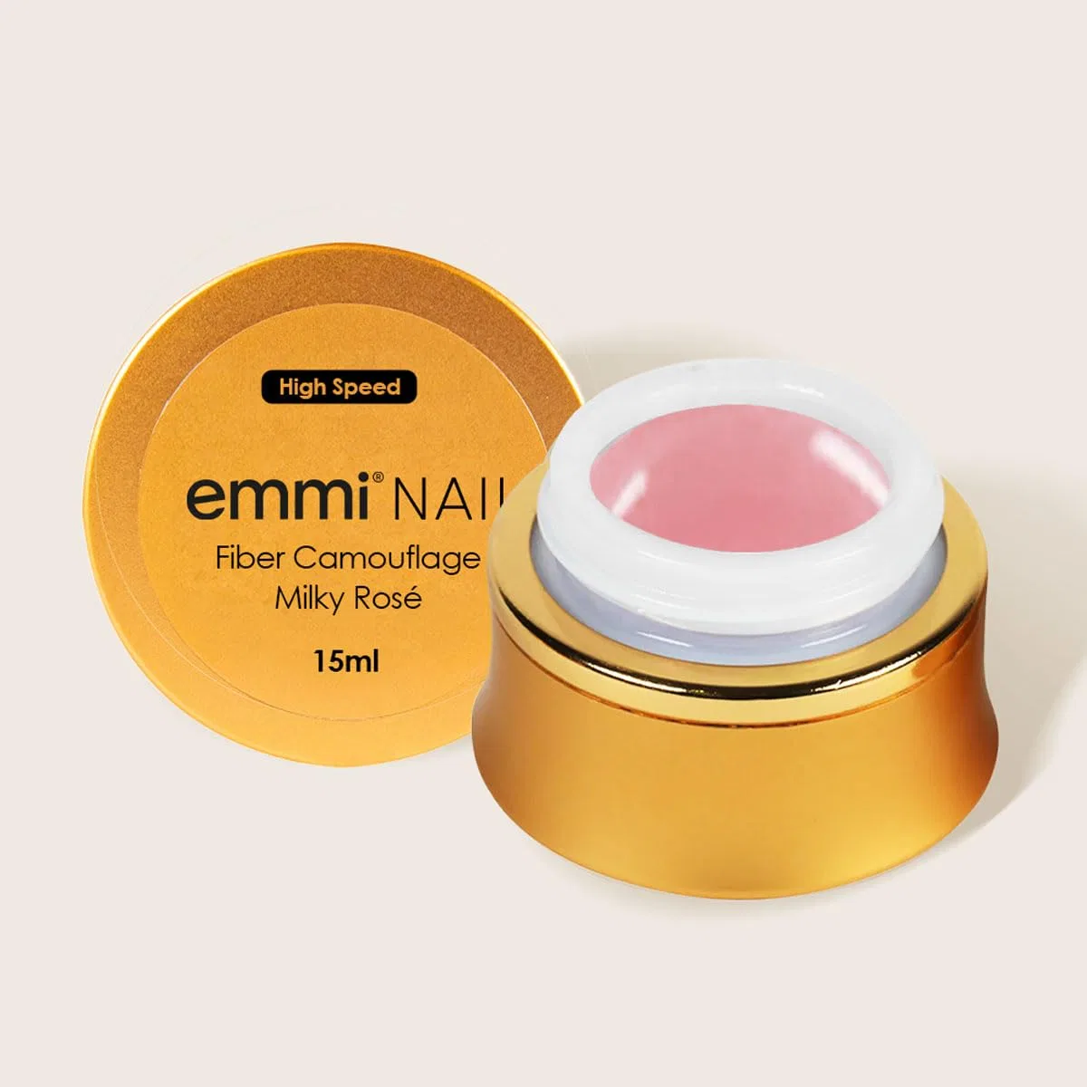 Камуфлирующий гель Emmi Nail High-Speed Fibre Milky Rose, 15 мл Emmi Nail, Milky Rose — фото 4