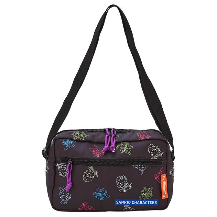 

Sanrio Полиэстеровая кроссбоди сумка через плечо женская черная, Black