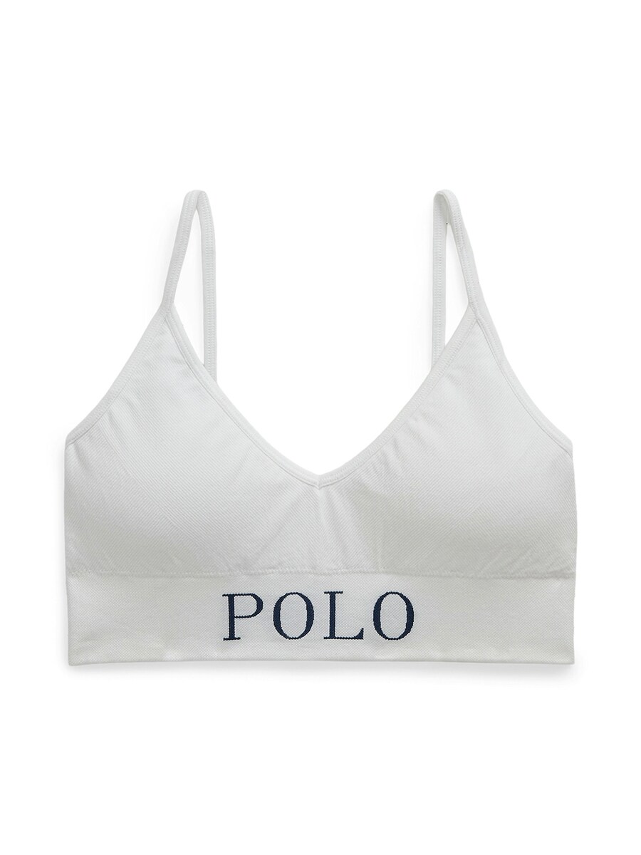 

Бюстгальтер-бралетт Polo Ralph Lauren Ribbed Seamless, белый