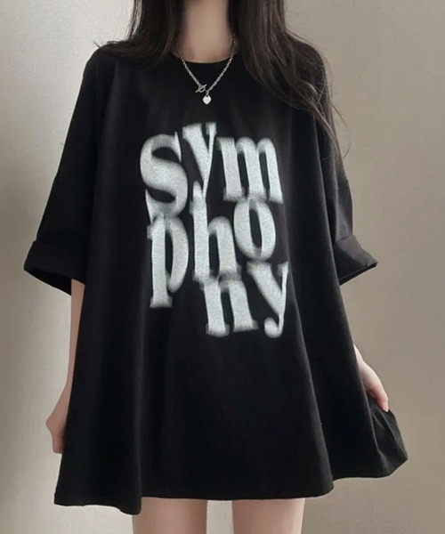 

Футболка с коротким рукавом, свободного кроя, с принтом NANAHACHI, черный