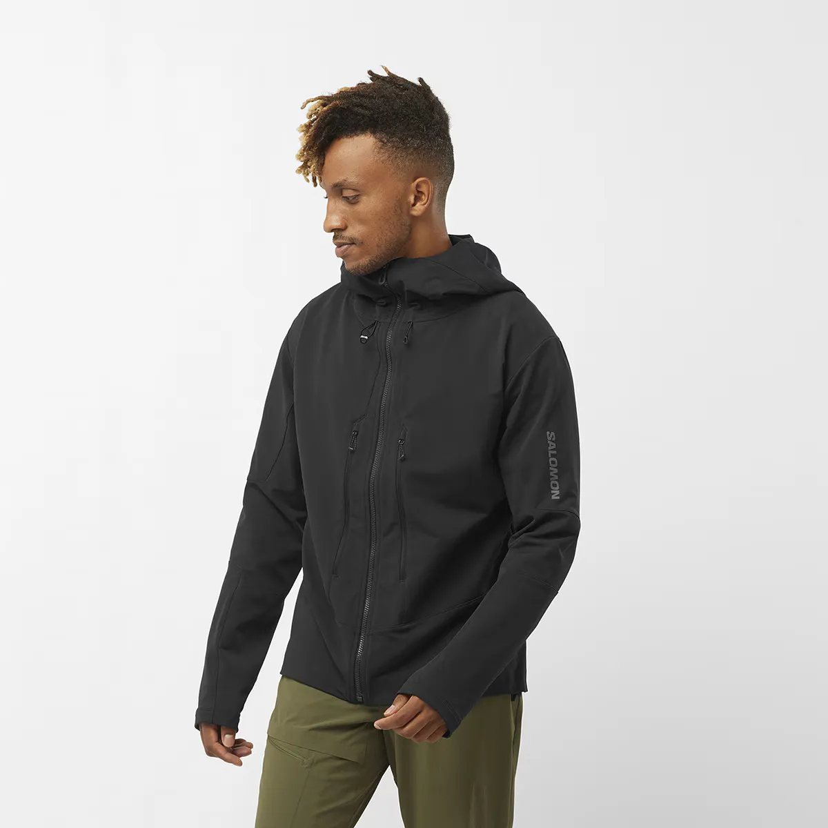 

Мужская ветровка Salomon Outpeak Softshell, черный