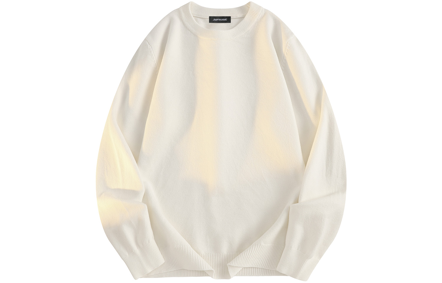 

Свитер унисекс с высоким воротником, утепленный, на флисовой подкладке, базовый слой Jeanswest, белый crew neck