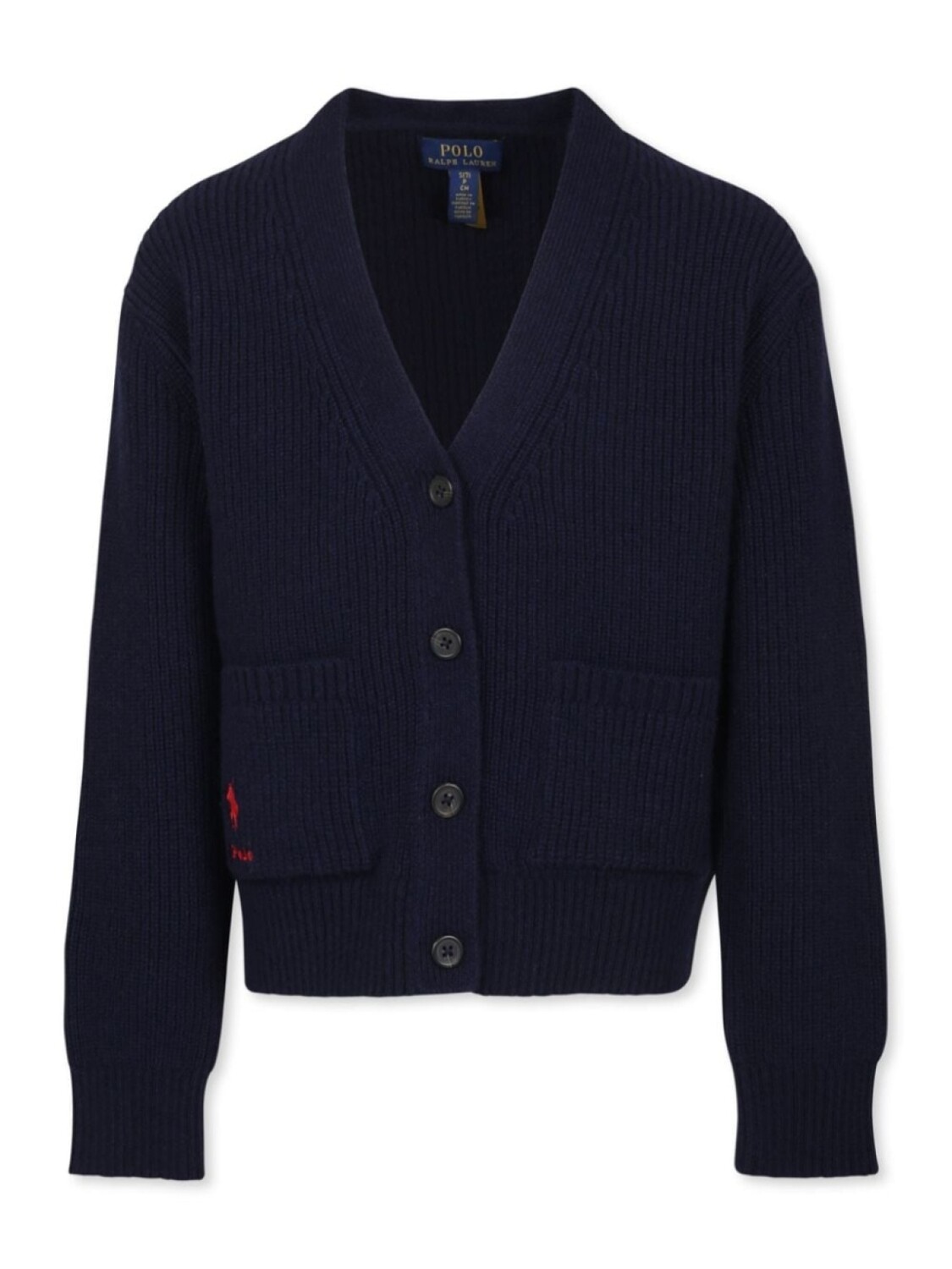 

Ralph Lauren Kids кардиган с вышитым логотипом и v-образным вырезом, синий