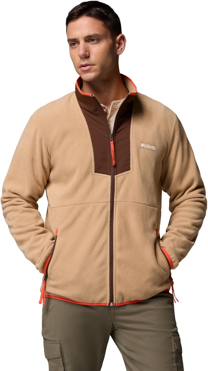 

Columbia мужская флисовая толстовка Sequoia Grove с молнией, Canoe/Tobacco