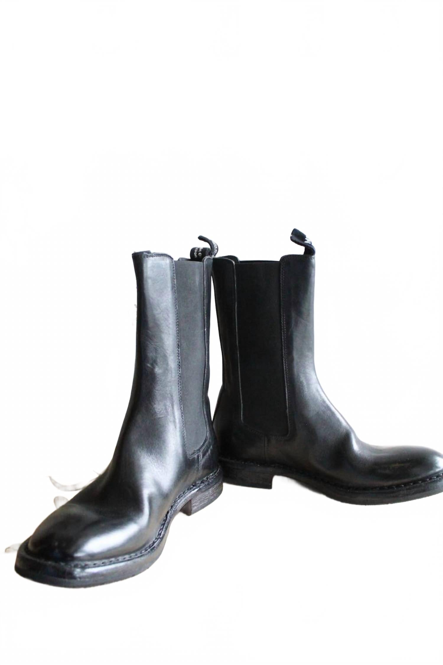 Женские ботинки челси Kurni черного цвета Moma Shoes — фото 3