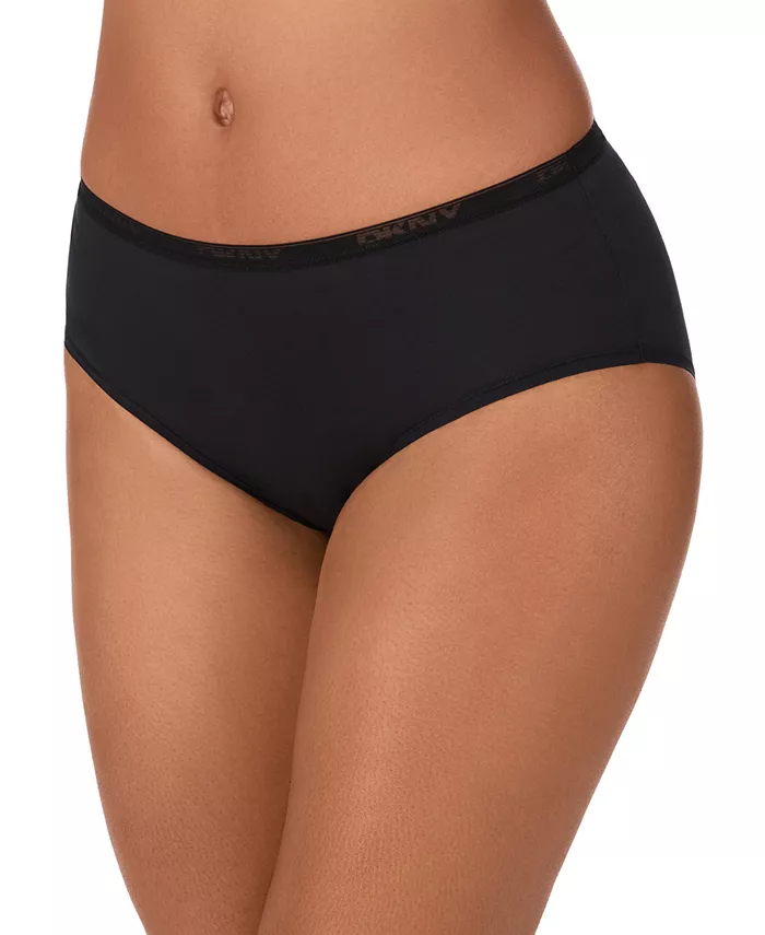 

Женские хлопковые трусы-слипы DK8465 DKNY, черный