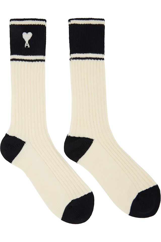 

Хлопковые полосатые носки Ami de Coeur Ami Paris, мультиколор