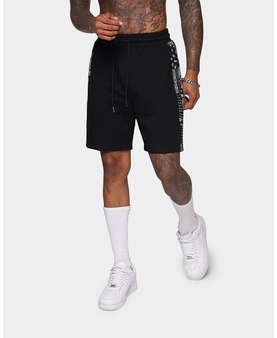 

Мужские шорты Kardeiz с узором пейсли XXIII, Black