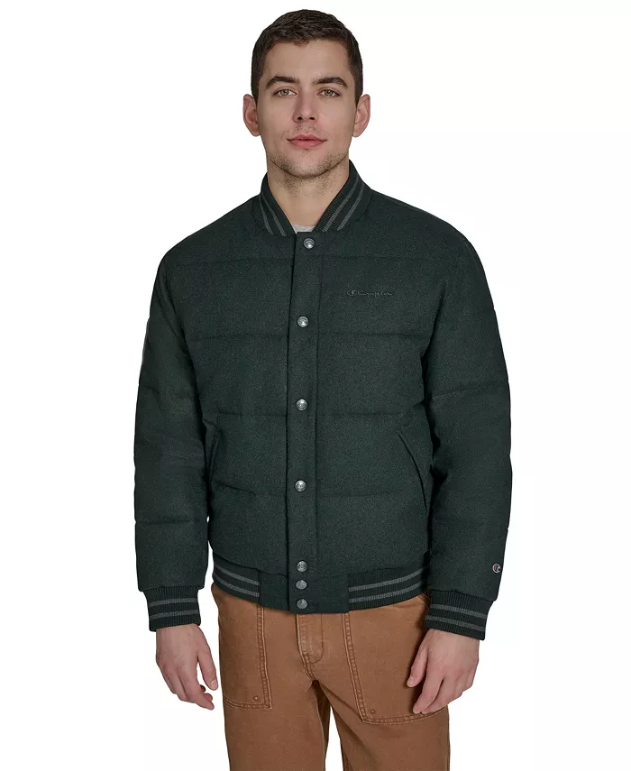 

Мужская утепленная куртка-пуховик из шерстяной смеси Champion, зеленый
