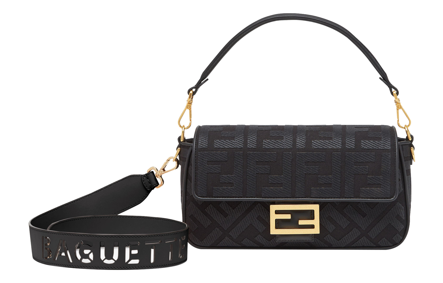 

FENDI Сумка через плечо из ткани и натуральной кожи