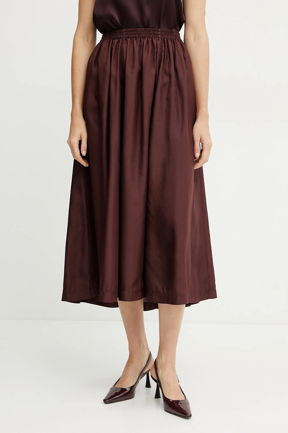 

Юбка из шелка Forte Forte, бордовый