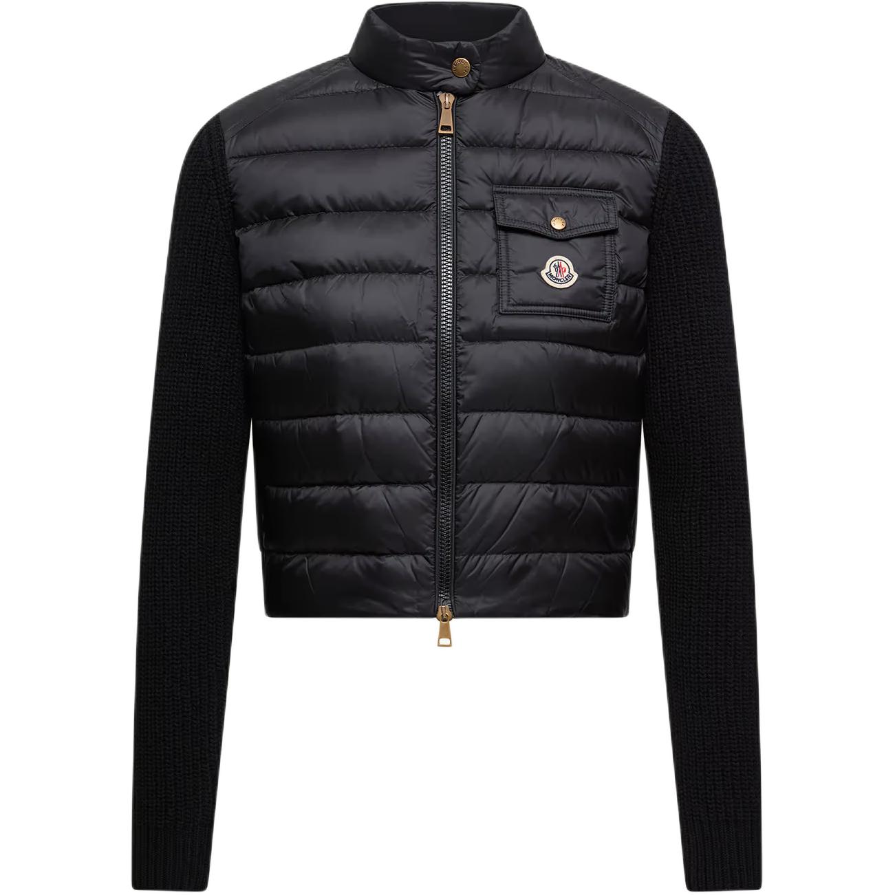 

Moncler Утепленный пуховик из смесовой шерсти, Black