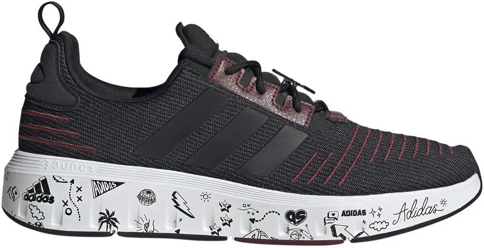 Мужские кроссовки Adidas Swift Run 23 Low (не для футбола), черный/красный — фото 2