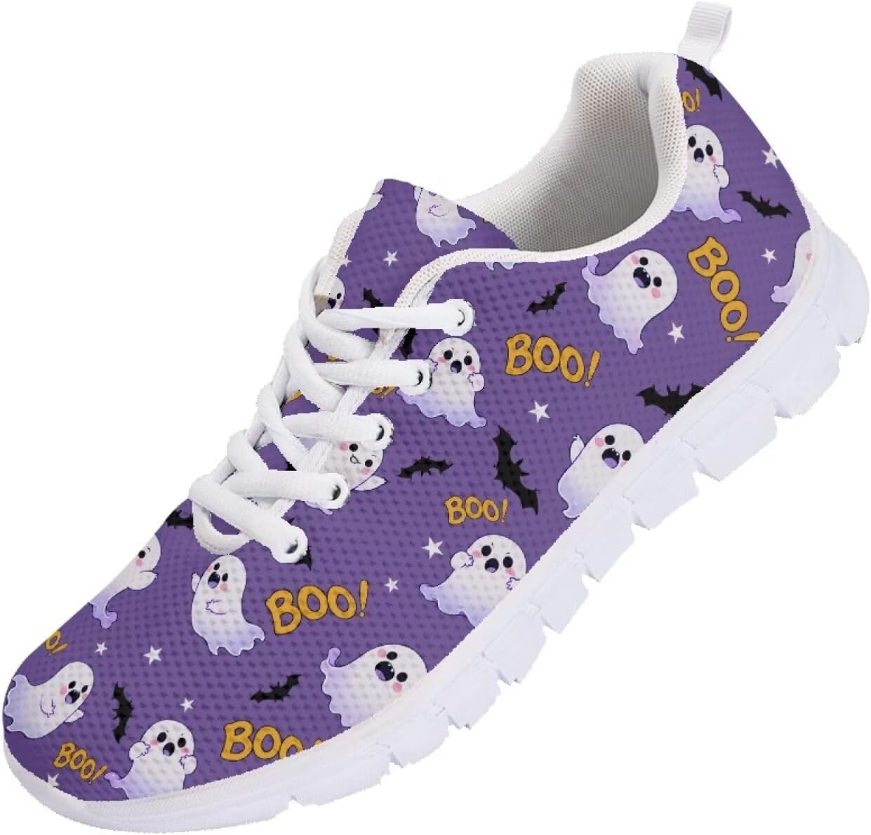 

Кроссовки для бега Funnydude Funny Print для мужчин, нескользящие теннисные туфли, осенние удобные дышащие кроссовки для тренировок, Cute Ghost