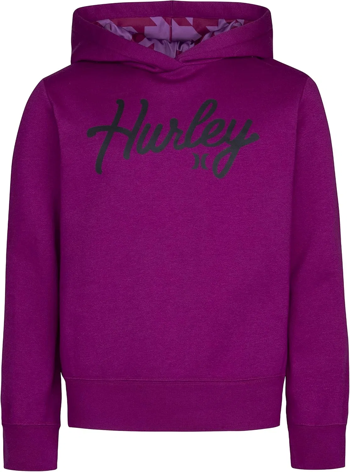 Толстовка с капюшоном Hurley, в комплекте повязка для волос, Bright Magenta