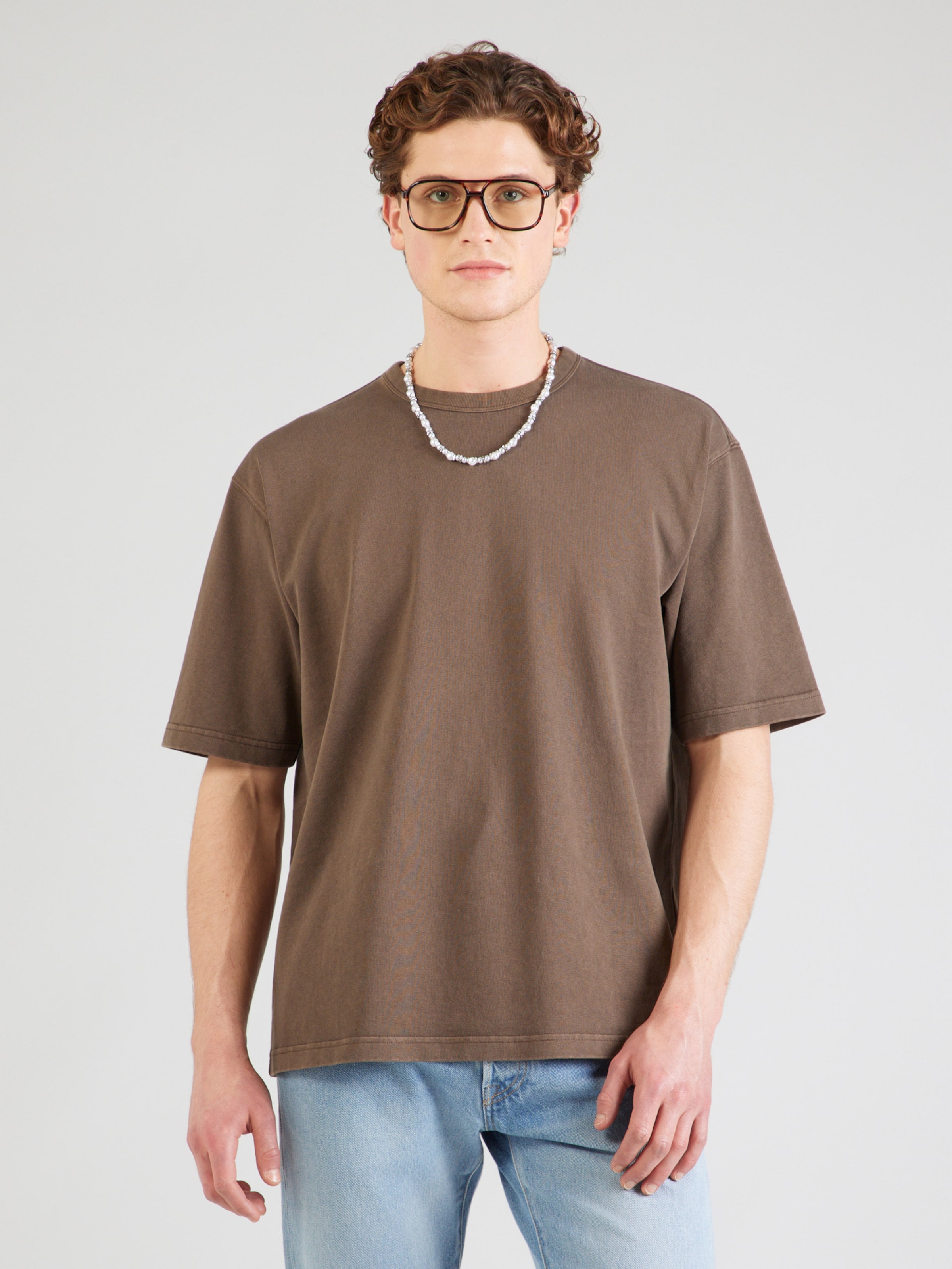 LEVI'S  Футболка 'Heavyweight Loose Tee' в коричневом цвете — фото 3