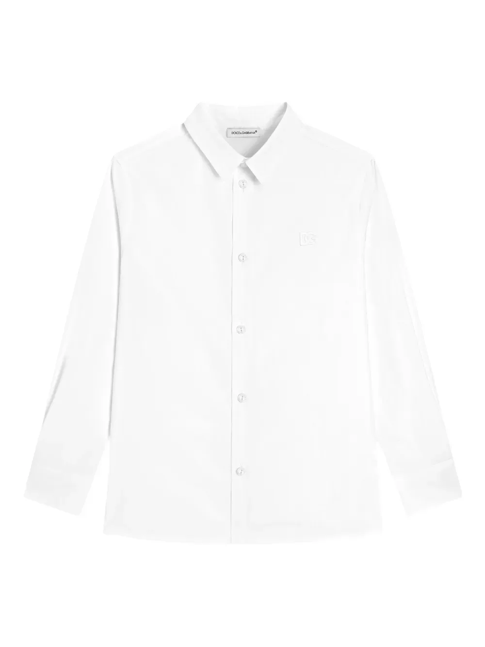 Рубашка на пуговицах Dolce & Gabbana Kids, белый