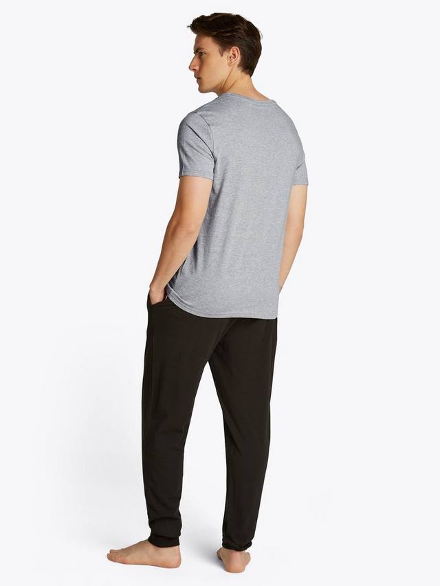 Хлопковая футболка с коротким рукавом Tommy Hilfiger, Pack of 3, White/Black/Grey Heather — фото 4