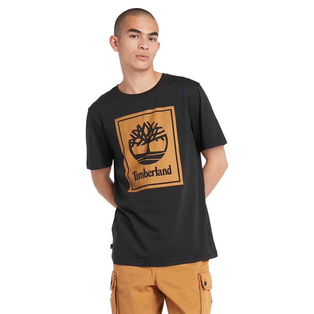 

Футболка с коротким рукавом Timberland Stack Logo, черный