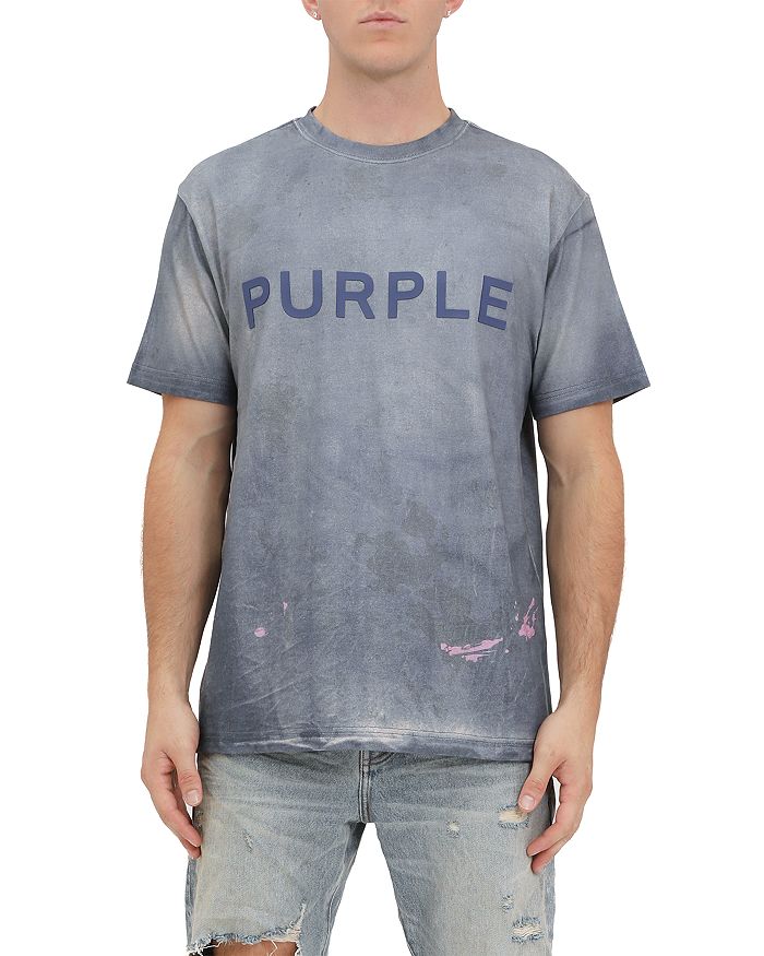 

Футболка с принтом Heavyweight Logo Purple Brand, синий