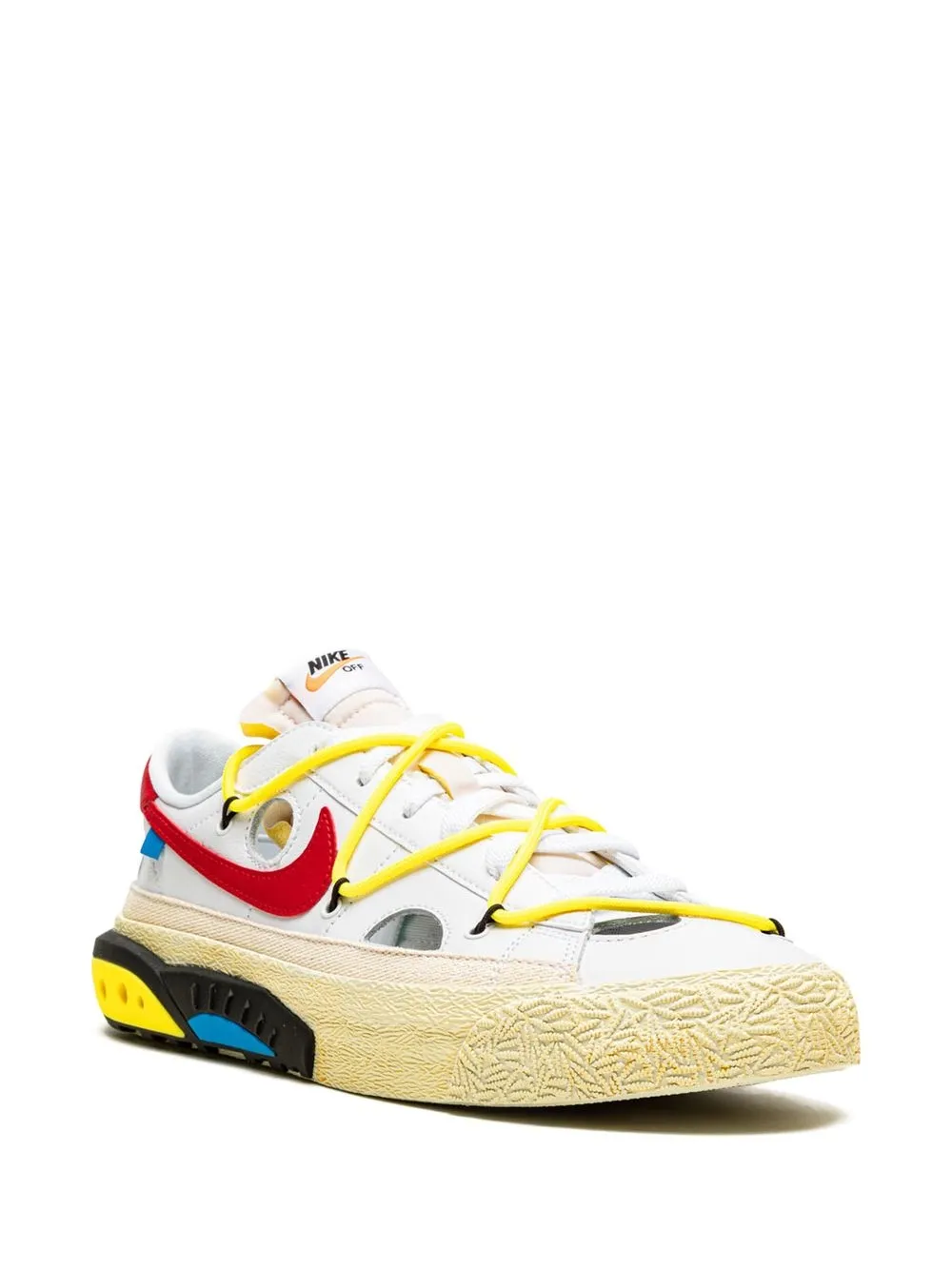 Кроссовки Blazer Low из коллаборации с Off-White Nike X Off-White, белый — фото 2