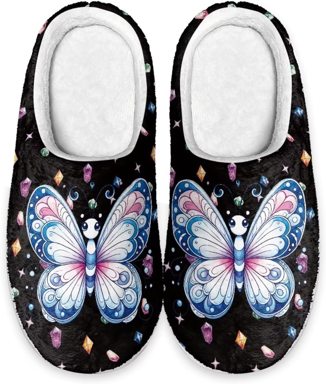 

Тапочки HUGS IDEA из хлопка для женщин и мужчин, весна-зима, мягкие, легкие, для дома и улицы, Butterfly