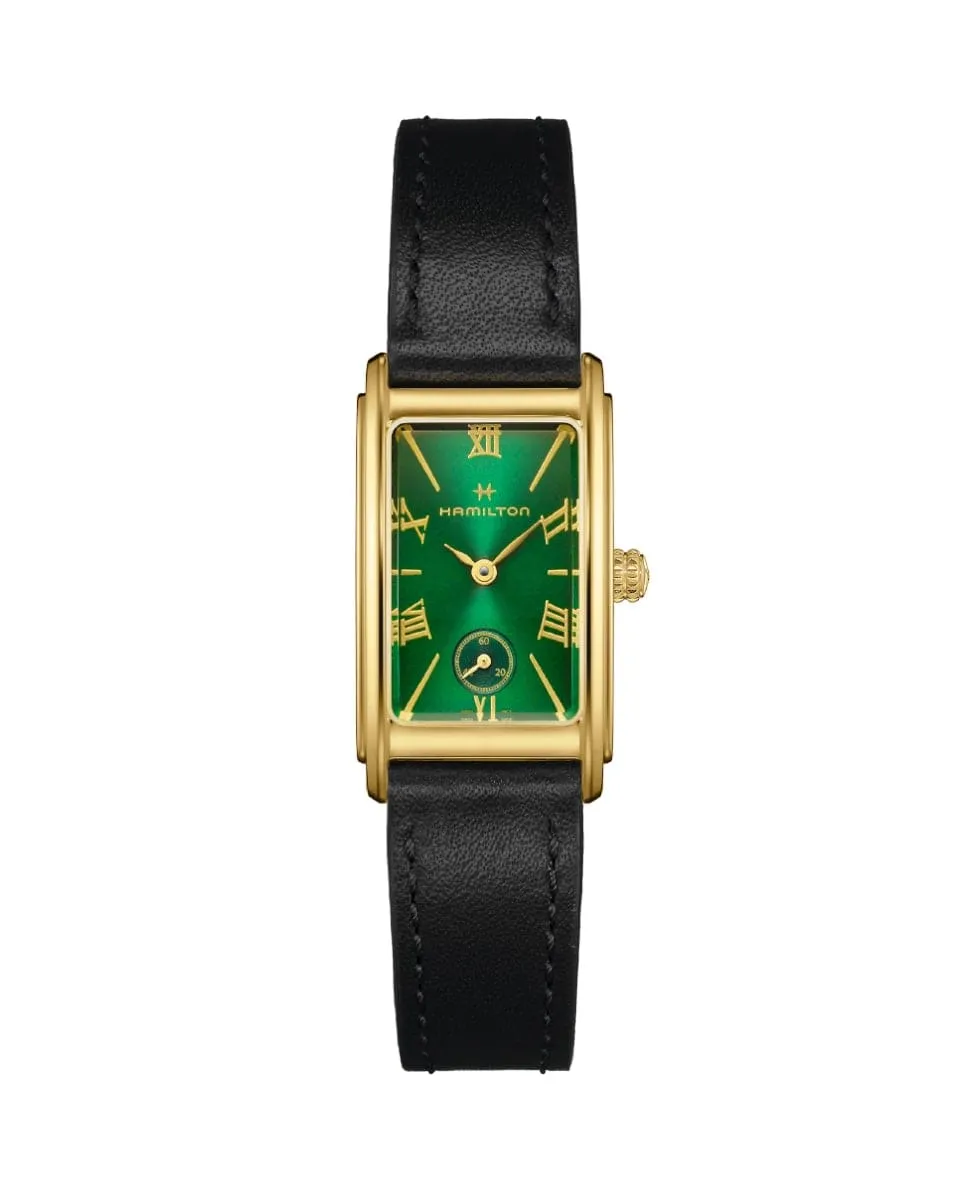 

Женские часы American Classic Ardmore H11261760 с кожаным ремешком Hamilton, черный
