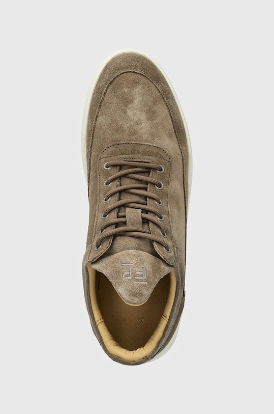 Замшевые кроссовки Low Top Suede Filling Pieces, бежевый — фото 4