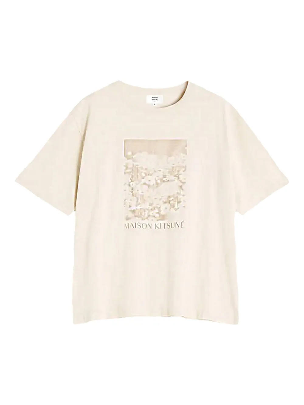 

Футболка с круглым вырезом Maison Kitsuné, нейтральный