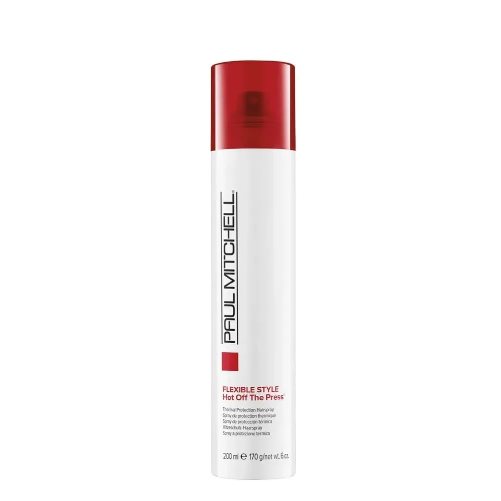 Средство для защиты волос Paul Mitchell Hot Off The Press от воздействия высоких температур, влаги, эластичной фиксации и естественного финиша, подходит для всех типов волос. 170.10 г (1 шт.), orange